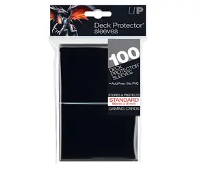 Koszulki na karty Ultra PRO Pro-Gloss czarne / Koszulka na karty / 66x91 mm / 100 szt.