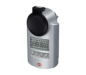 Brennenstuhl Primera-Line DT IP44 srebrny / Timer / Program tygodniowy / 20 programów / zabezpieczenie przed dziećmi