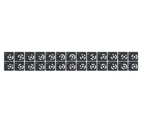 Znaki kodowane samoprzylepne Revopoint 208 szt. / Znaki kalibracyjne do skanera 3D / MIRACO PLUS / 22 × 22 mm