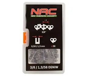 Łańcuch piły NAC 56 ogniw / Łańcuch piły / 3/8"-1,3 mm / do CE24-40