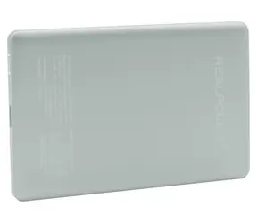 RealPower PB-5000 MAG Ultra Slim srebrny / Power bank / 5000 mAh / MagSafe 15 W / USB-C PD