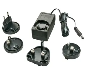 Lindy ECO MC czarny / Zasilacz / 5V/3A / 15W / 100-240V / wymienne złącza