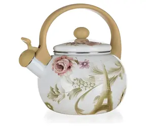 Banquet Paris / Czajnik / emaliowany / gwiżdżący / 2,2 l
