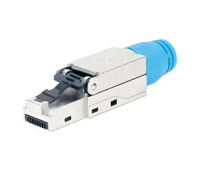 Złącze Intellinet RJ45 Cat8.1 niebieskie / Złącze / STP / beznarzędziowe / do 40 Gbit/s / PoE++