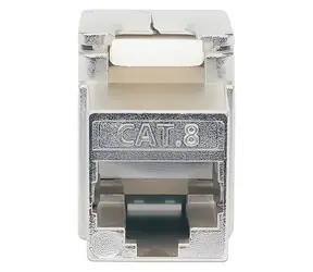 Moduł Keystone Intellinet RJ45 Cat8.1 srebrny / Moduł Keystone / STP / Beznarzędziowy / 2000 MHz