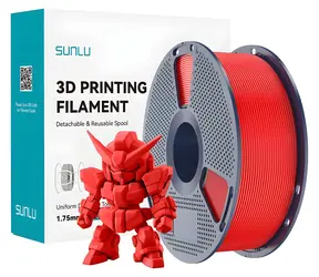 Sunlu PLA+ 2.0 czerwony / Filament / PLA+ / O 1,75 mm / 1 kg / do 300 mm/s