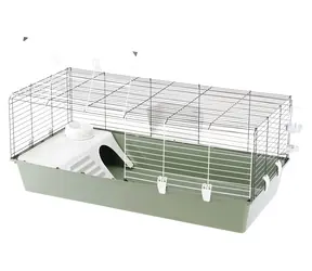 Ferplast Królik 120 / Klatka dla królików i świnek morskich / 119 x 58,5 x 51,5 cm / metal, plastik