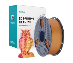 Sunlu PLA+ Silk DC R Go czerwono-złoty / Filament / PLA+ / dwukolorowy / 1 kg