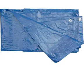 Plandeka wodoodporna Vorel PP/PE / Plandeka osłonowa / 75 g/m2 / 5x8 m / oczka metalowe