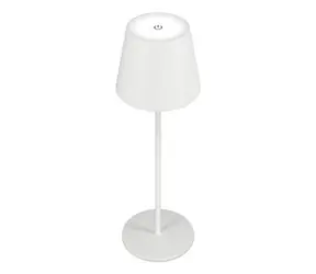 Lampa stołowa LED RealPower z baterią, biała / ściemnialna / 3000-5000K / 200lm / IP44