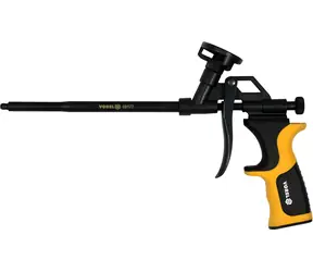 Pistolet do piany poliuretanowej Vorel z kontrolą przepływu PTFE / aluminium, PVC, TPR