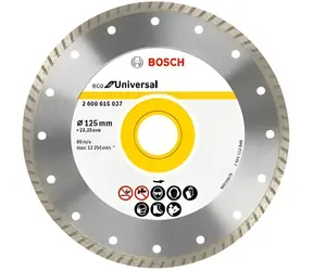 Tarcza diamentowa BOSCH 115 mm TURBO ECO / Tarcza tnąca / średnica 115 mm