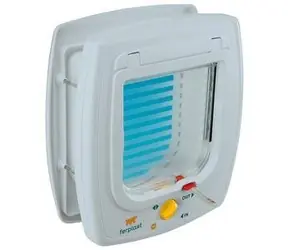 Ferplast Huśtawka 5 biała / Drzwi dla zwierząt / otwór wewnętrzny 13,5x13,7 cm / plastik