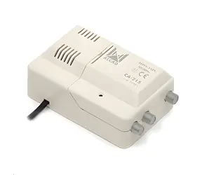 Alcad CA-215 / Wzmacniacz sygnału TV / VHF/UHF / 1 wejście / 2 wyjścia