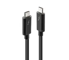 Lindy 41556 czarny / kabel Thunderbolt 3 / 20 Gb/s / pasywny / 1 m