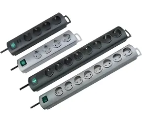 Brennenstuhl Primera grey / Przedłużacz / 10 gniazd / 2 włączniki / 2 m / 3500 W