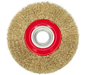 Vorel Szczotka druciana boczna 150 mm / Szczotka druciana boczna / drut mosiężny