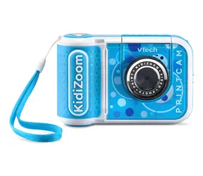 Kamera dziecięca VTech Kidizoom Print Cam niebieska / Wbudowana drukarka / 256 MB / 4-12 lat