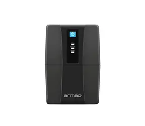 Armac Home Lite HL850F/LEDV2 czarny / Zasilacz awaryjny UPS / Line-Interactive / 850 VA / 480 W / 2x Schuko / AVR