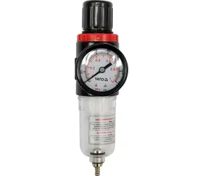 YATO YT-2382 / Regulator ciśnienia powietrza / G 1/4" / maks. 0,93 MPa / z separatorem wody