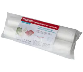 Rolki zapasowe Maxxo do pakowarek próżniowych 280×3000 mm / Rolki do pakowarek próżniowych / 2 szt. / szerokość 28 cm / długość 3 m / 4-warstwowe