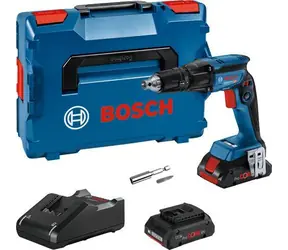 BOSCH GTB 18V-45 Professional / Akumulatorowa wkrętarka do płyt gipsowo-kartonowych / 18 V / 2 x ProCORE18V 4.0 Ah / GAL 18V-40 / L-BOXX