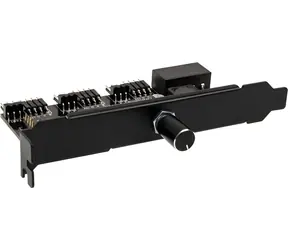Lamptron CFM36 czarny / Kontroler wentylatorów i diod LED / Gniazdo PCI