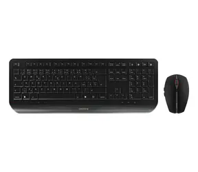 Cherry Gentix Desktop czarny / Zestaw klawiatura i mysz / Bezprzewodowy / Układ CZ/SK / 115 klawiszy