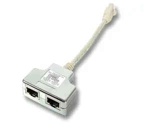 Adapter EFB T RJ45 1:1 biały / Rozdzielacz / RJ-45 / 0,15 m