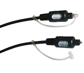 Kabel optyczny Schwaiger Toslink czarny / Kabel audio optyczny / Toslink - Toslink / złącza pozłacane / 1,5 m
