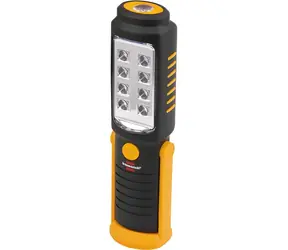 Latarka inspekcyjna LED Brennenstuhl / Latarka / 8+1 dioda SMD LED / 250+100 lm / obrotowy hak i magnes / 3 baterie AA