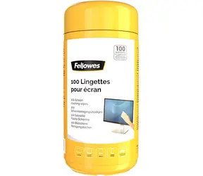 Chusteczki czyszczące Fellowes / Chusteczki czyszczące / 100 szt. / LCD/TFT/Plazma
