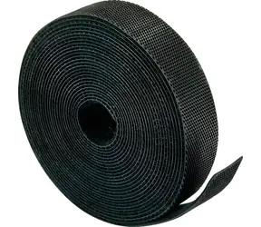 Taśma rzepowa Schwaiger czarna / Organizacja kabli / 12 mm / 2 mm / 3 m
