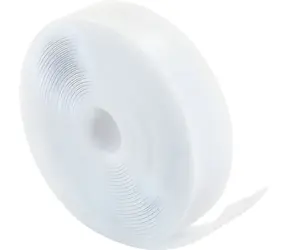 Taśma samoprzylepna Schwaiger z rzepem biała / Rzep / 3 m / 12 mm / 2 mm