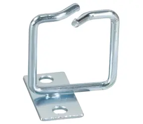 Pierścień kablowy EFB 80x80 mm z płytką offsetową / Pierścień kablowy / 1U / 19" / stal / srebrny