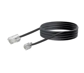 Schwaiger RJ-11 - RJ-45 czarny / Kabel telefoniczny / 6P2C - 8P2C / 3 m
