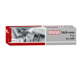 Zszywki Novus 24/6 DIN Super / Zszywki / 6 mm / 10 000 szt.