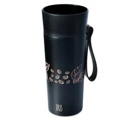 Kubek termiczny Iris Barcelona 360 ml czarny / Kubek termiczny / Pokrywka 360° z dzióbkiem / Ciepło 6h / Zimno 12h