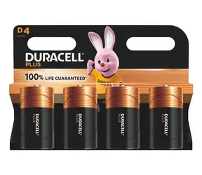 Duracell PLUS D / Bateria / alkaliczna / 1,5 V / 4 szt.