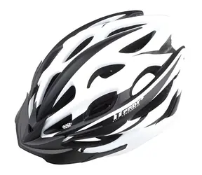 Kask rowerowy Pro-T PLUS Alcazar biało-czarny / In-mold / M (55-58 cm)