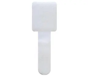 Uchwyt ścienny Schwaiger Klett biały / Uchwyt kablowy / 90 x 12 x 2 mm / 10 szt.