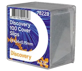 Szkiełka nakrywkowe Discovery 100 / Szkiełka nakrywkowe do mikroskopu / 100 szt.