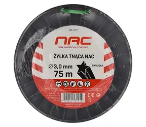 Żyłka do kosiarki NAC w kształcie gwiazdy 3 mm / Żyłka do koszenia / 74 m