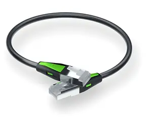 Kabel krosowy ZyXEL Cat6A SF/FTP 18 cm czarny / Kabel krosowy / RJ45-RJ45