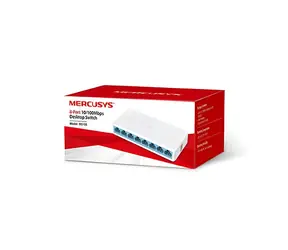 Mercusys MS108 / Przełącznik / 8x 10/100 Mbps / Niezarządzany / Obudowa plastikowa