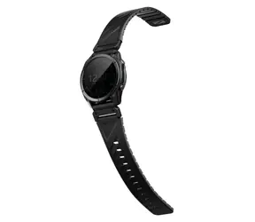UNIQ Fluo 26 mm Midnight black / Pasek do smartwatcha Garmin / Magnetyczny / Silikonowy / Szybkozłączka i QuickFit