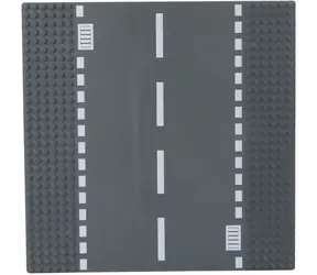 LEANTOYS Deska budowlana Droga z kanałem / 26x26 cm