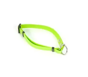 FENICA iQsil obroża wciągana zielona / Dla psów / Nylon / 20 mm / 30-54 cm