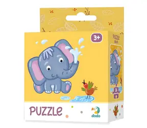 Puzzle DODO Słoń / 16 elementów / 22 x 22 cm