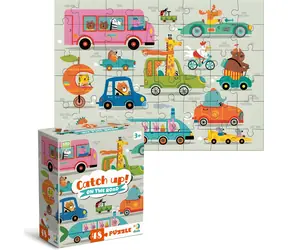 Puzzle DODO Złap je: W drodze / 48 elementów / 32 x 23 cm